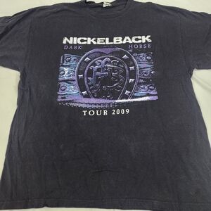 Nickelback Dark Horse Tour 2008 Rock Concert T-Shirt Mens XL Delta Pro Weight